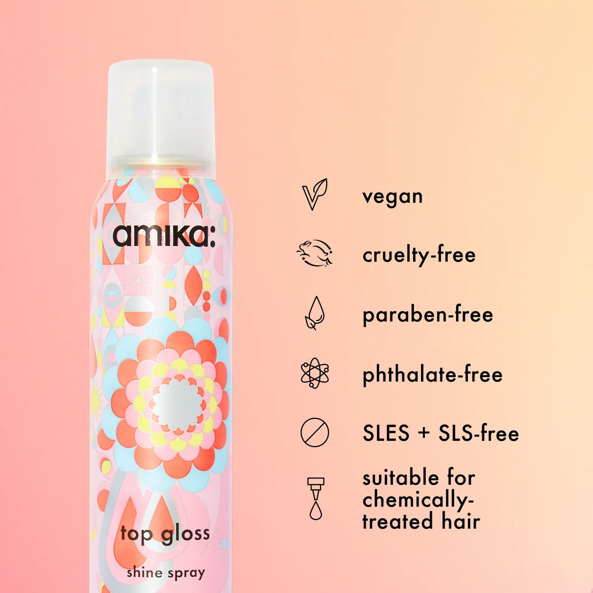 Amika Top Gloss Shine Spray 200ml