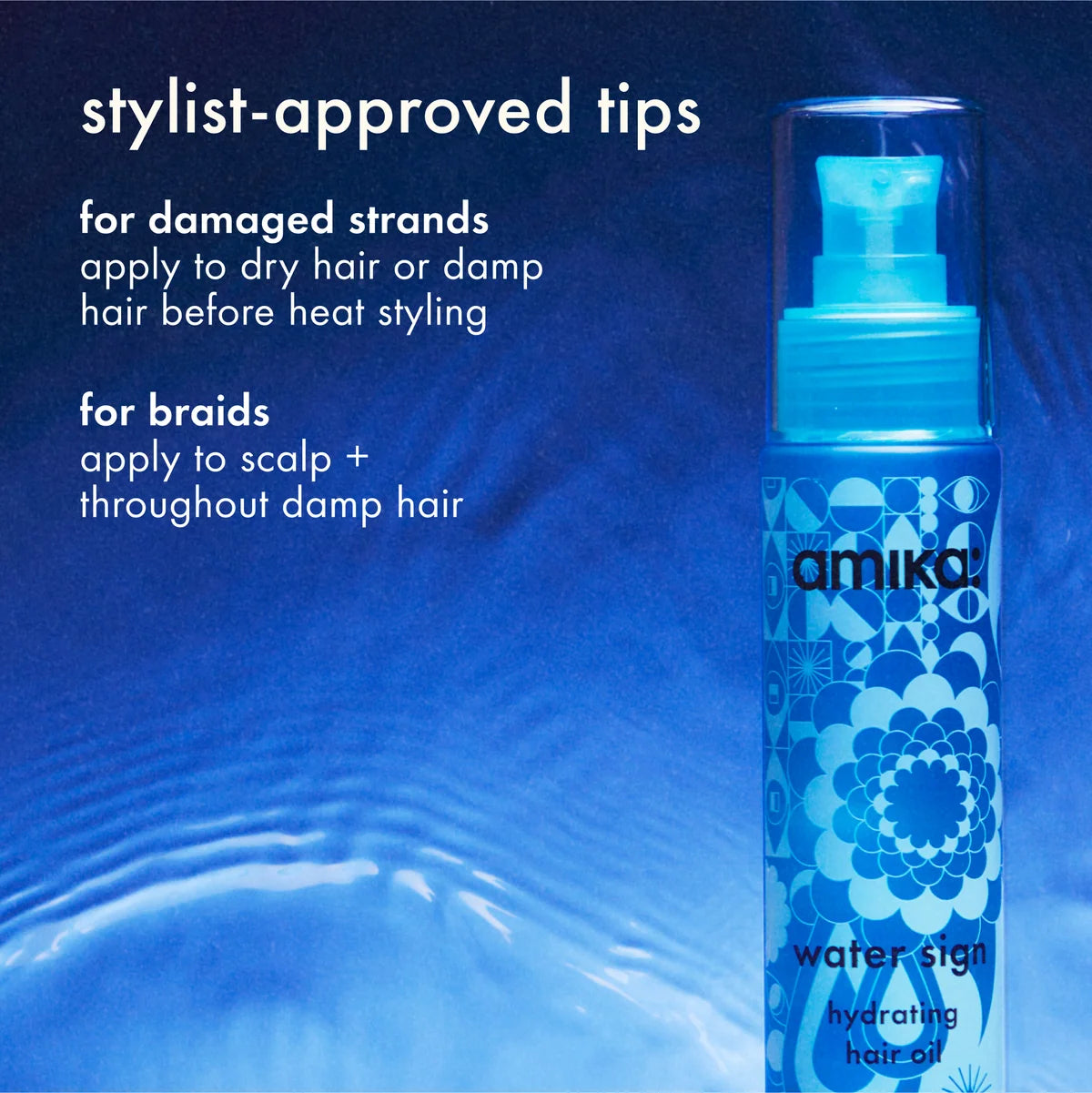 Amika Water Sign Hydrating Hair Oil 50ml